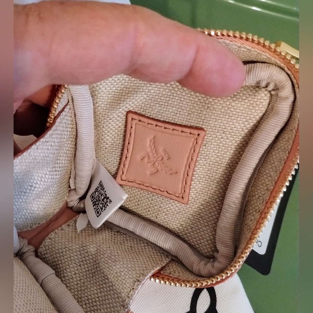 MCM Pink Bag Charm Coin Pouch NWT - Picture 7 of 8